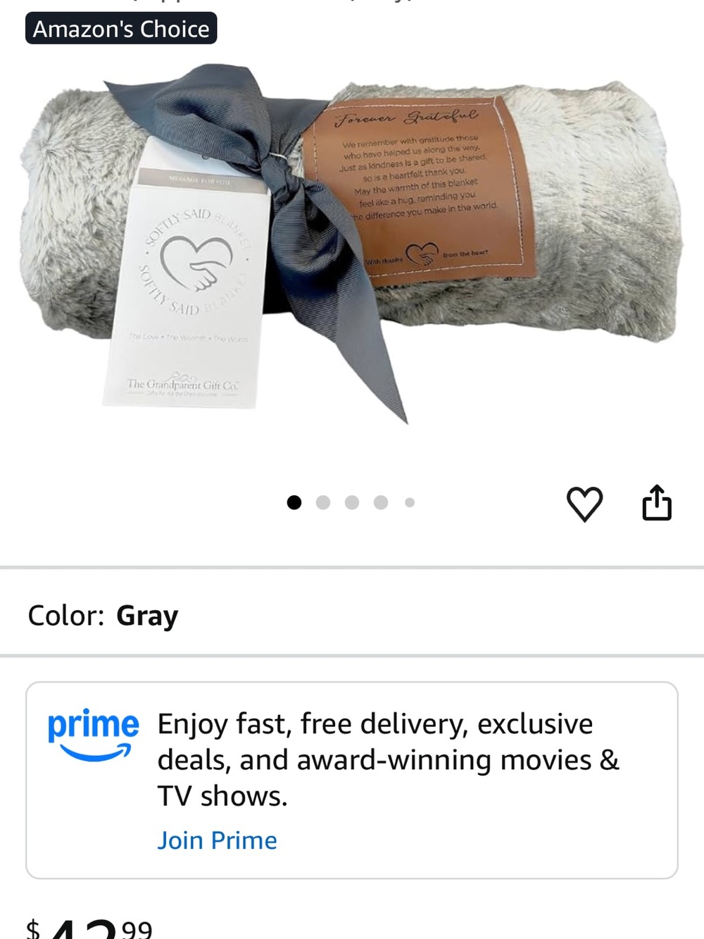 Demarco cuddle moments Cozy Light Blue Plush Throw Blanket with Sentimental patc